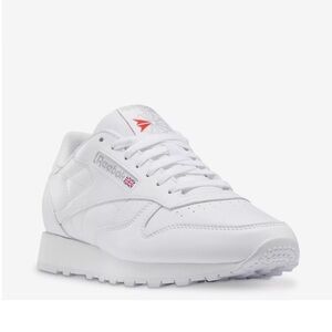 Reebok White Leather women’s Classic Low-Top Sneakers